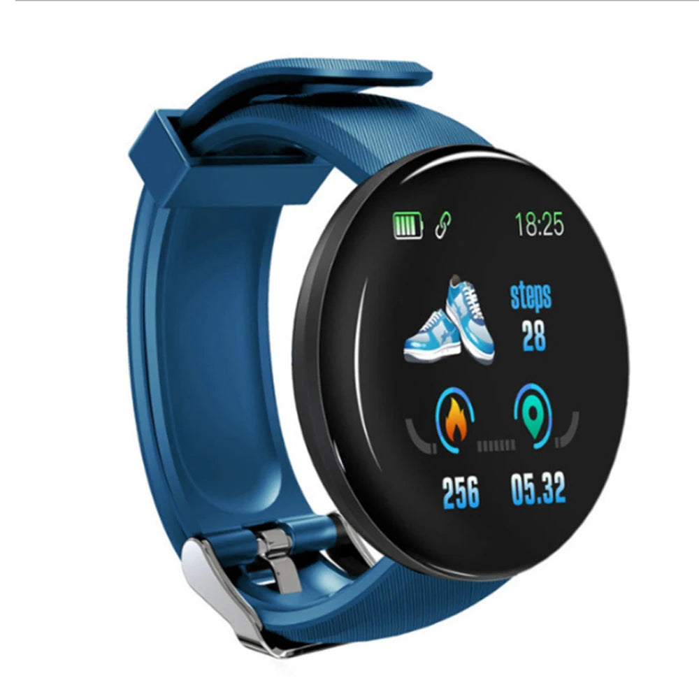 2025 High Quality D18 Bracelet Smart Watch Inch Round Screen Heart Rate Blood Pressure Waterproof Smart Watch Bracelet-6