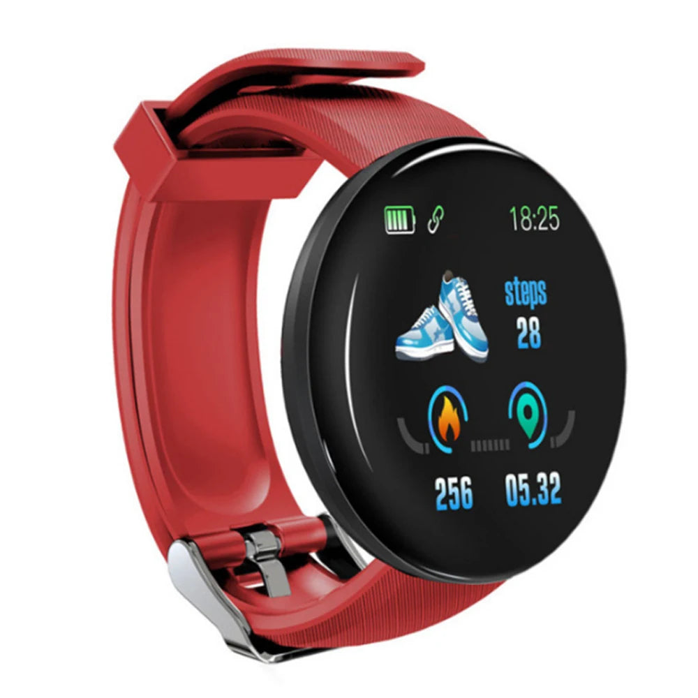 2025 High Quality D18 Bracelet Smart Watch Inch Round Screen Heart Rate Blood Pressure Waterproof Smart Watch Bracelet-8