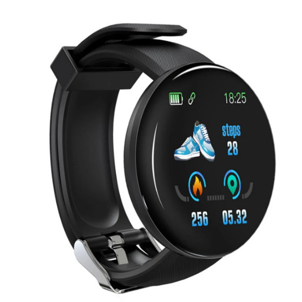 2025 High Quality D18 Bracelet Smart Watch Inch Round Screen Heart Rate Blood Pressure Waterproof Smart Watch Bracelet-9