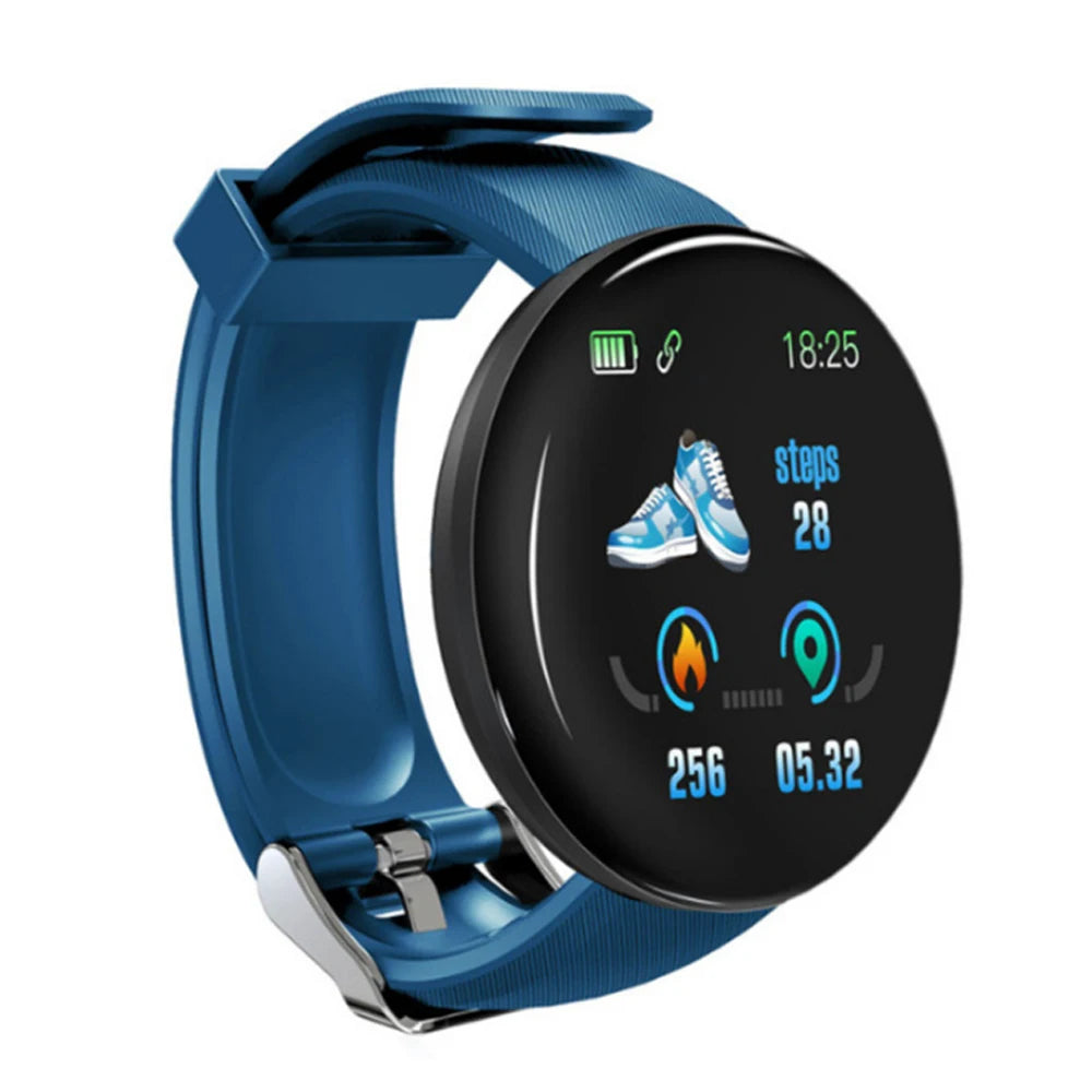 2025 High Quality D18 Bracelet Smart Watch Inch Round Screen Heart Rate Blood Pressure Waterproof Smart Watch Bracelet-4